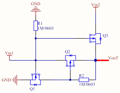 MOS管切換電路圖