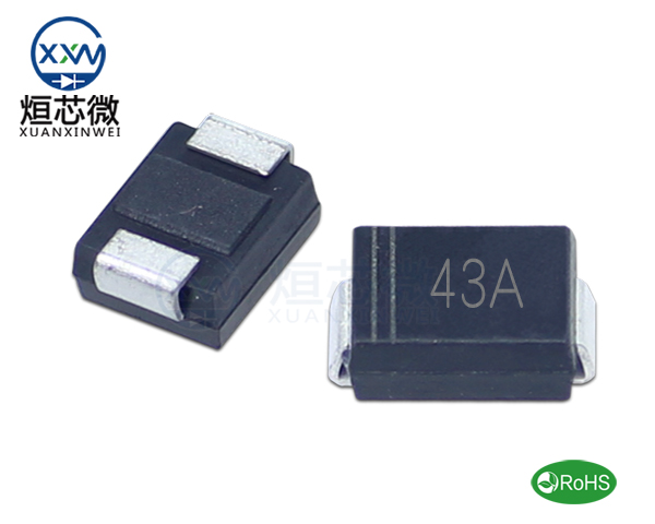 P6SMB43A參數,TVS二極管P6SMB43A瞬態(變)抑制二極管